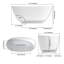 Baignoire et tourbillon compacts 51 po