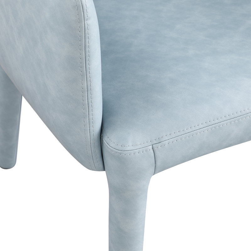 Pelle 25'' Wide, Blue Vegan Leather