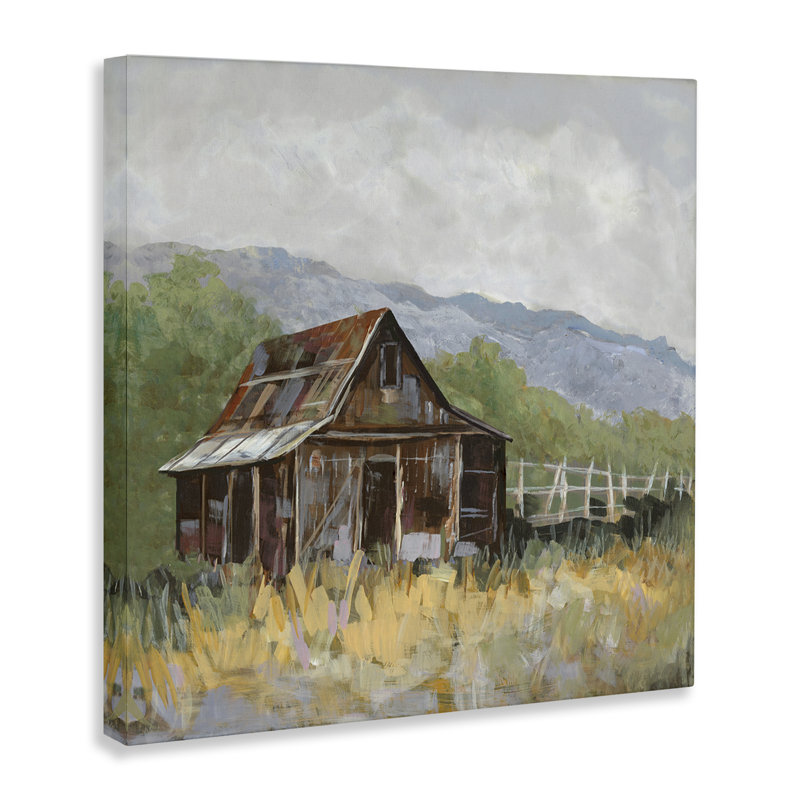 Art mural rustique sur toile rustique par Jacob Q, H 36 po x l 36 po
