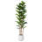 Adcock  Artificial Fiddle Leaf Fig Tree with Realistic Leaves and Natural Trunk, Potted Tree-212896210