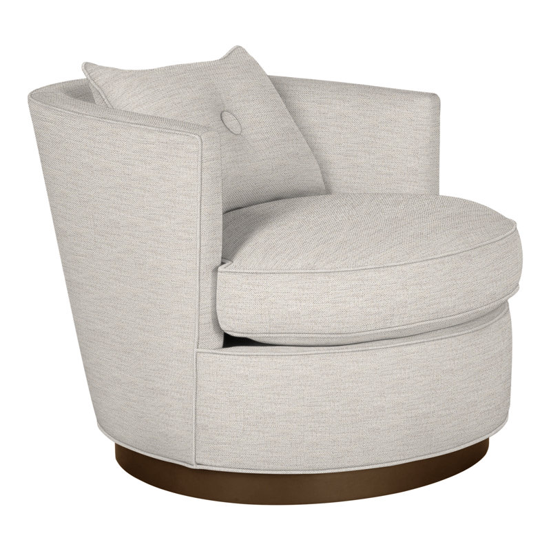 Chaise pivotante Bernadette de Michael Weiss, Impala lin, La Havane