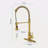 Pull Down Single Handle Spring Kitchen Faucet-118388321