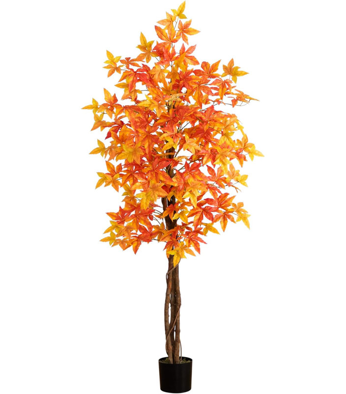  6ft. Autumn Deluxe Maple Artificial Fall Tree