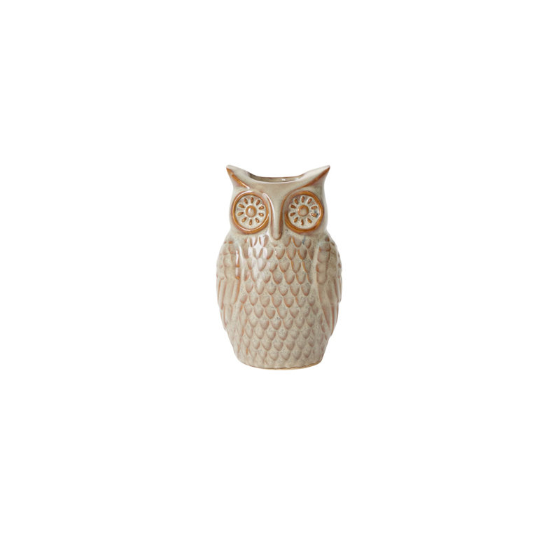 Budvase Great Grey Owl 4 po x 3,5 po x 6,25 po