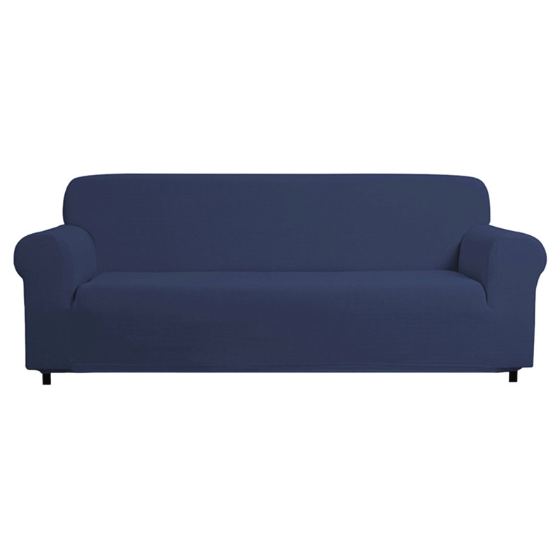 Housse pour canapé à coussins carrés/rectangulaires, Bleu foncé