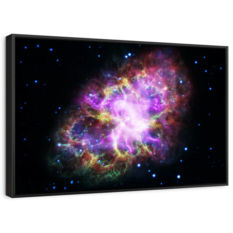 «Sparkling Crab Nebula», reproduction sur toile, H 29 po x l 43 po