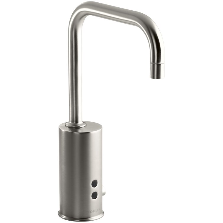 K-7519-CP Kohler Gooseneck Single-Hole Touchless Hybrid Energy Cell-Powered  Commercial Faucet with Insight Technology and Temperature Mixer Wayfair