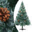 Frosted Christmas Tree Christmas Display Tree with LEDs and Ball Set
