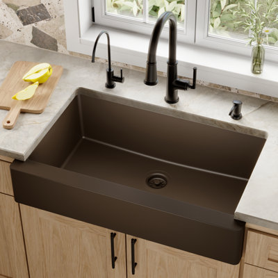 34'' L Single Bowl Quartz Kitchen Sink
