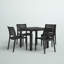 Quadis 4 - Person Patio Dining Set with Square Table-16546102