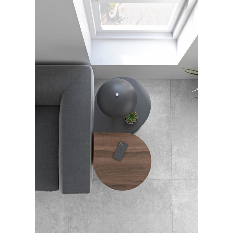 Alberdina End Table, Satin Black