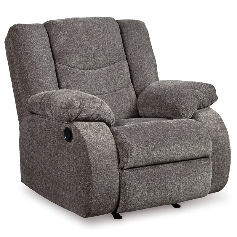 Barksdale Upholstered Recliner, Gray
