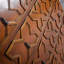 Armoire d'appoint en bois manufacturé brun rougeâtre