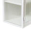 Armoire murale moderne 27,56 po à deux portes en verre avec rangement à trois niveaux pour le hall d'entrée, salle de bain, noir-106943086