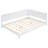 Full Size Daybed/ Bed In White - Mid-century Modern Style With Wood And Slats For Extra Comfort Solid Durability-117620311-117620309