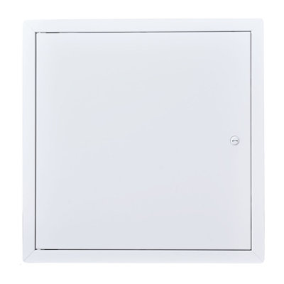 Panneau d'accès pour cloison sèche, porte d'accès en acier galvanisé 15,2 x 15,2 po, panneau de service articulé facile à installer avec loquet de tournevis, pour plomberie électrique au plafond, découpe blanche de 14,4 x 14,4 po
