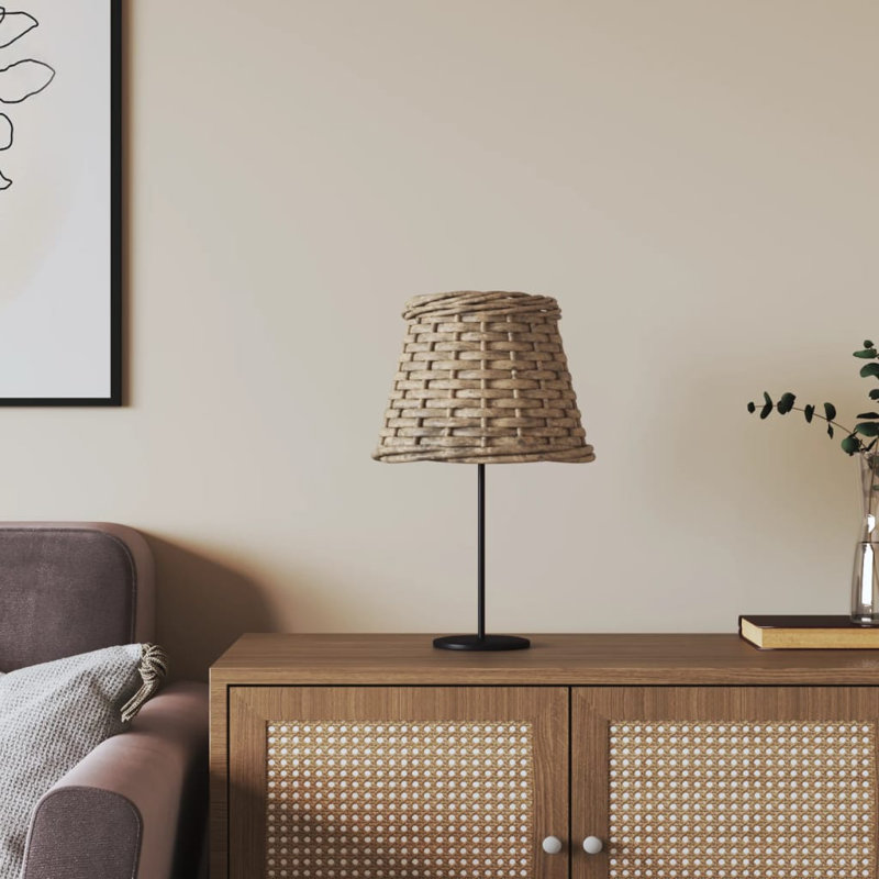 Empire Lamp Shade ( Screw On ), Brown, 12cm H x 15cm W x 15cm D