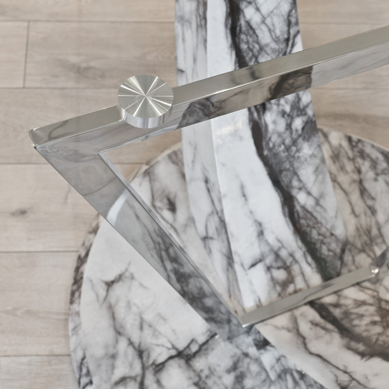 Kipp Round Glass Top Dining Table
