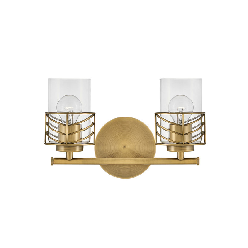 Meuble-lavabo à deux lumières, Laiton laqué