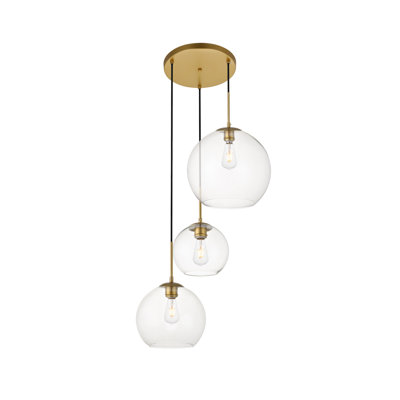 Janna 3-Light Globe Cluster Pendant