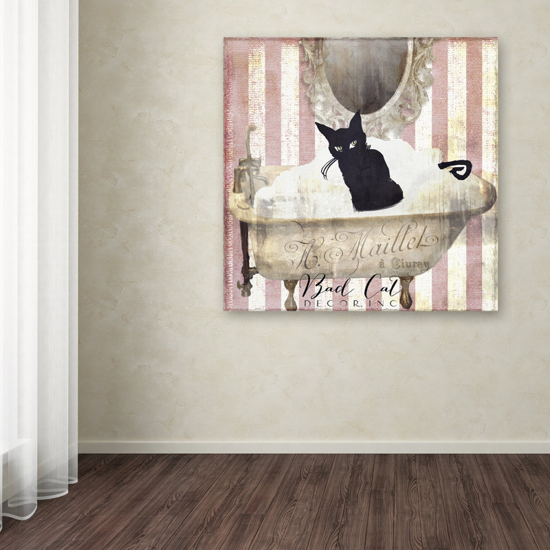 «Bad Cat II» par Jadaya, impression sur toile tendue, H 18 po x l 18 po x P 2 po