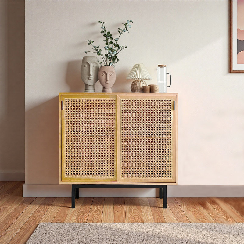 Japanese style small storage shoe cabinet, Burlywood