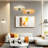 2 Pack LED Wall Light Cordless with Remote,3 Colour Temperature-936200840