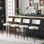 Ensemble de 4 tabourets de bar rembourrés en tissu moderne Teddy-1296006483-1296006482