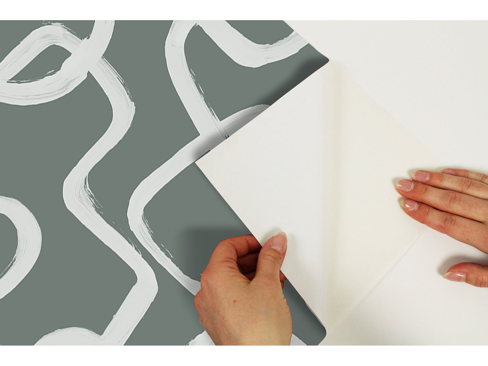 Fernan Modern Peel & Stick Geometric Wallpaper, Gray