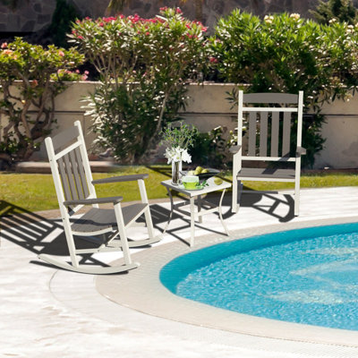 3-Piece Porch Rocking Chair Set