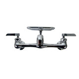 8 Inch Spread Wall Mount Faucet with Soap Dish