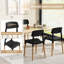 Ensemble de 4 chaises d'appoint modernes avec dossier ergonomique pour la salle à manger-1969670360
