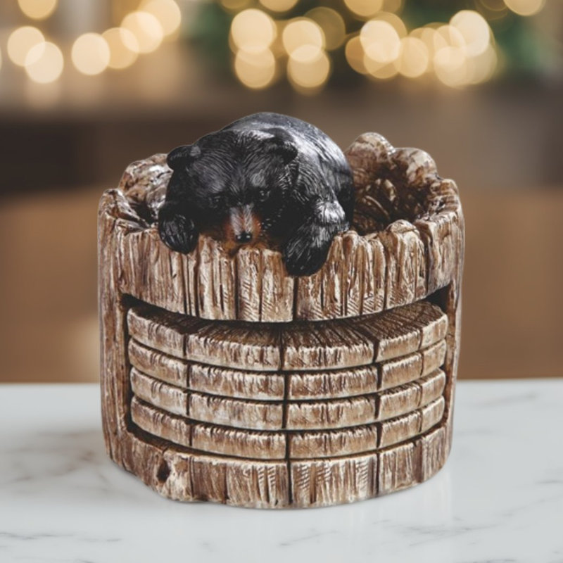 4.5"H Bear Coaster Figurine
