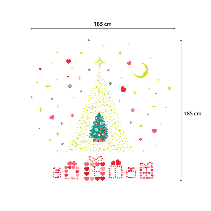 Glow Stars Non-Wall Damaging Wall Decal
