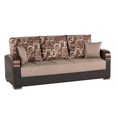 DEMKA FURNISHING Pegasus Full 87" Wide Tight Back Convertible Sofa