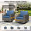 Chaise berçante pivotante en osier avec coussins Kaelahni-22772520-31176526