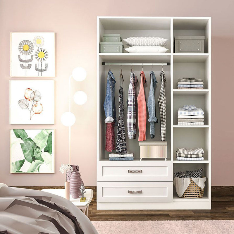 Vanarsdale 3 Door Manufactured Wood Wardrobe