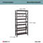 Bibliothèque étagère en X H 63,43 "x l 30"-39675089