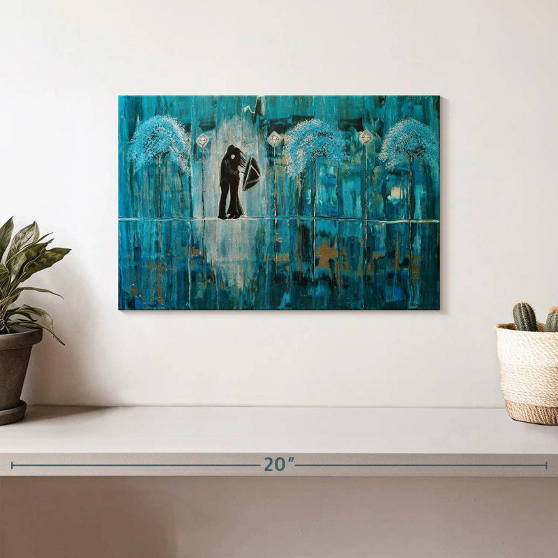 Hardie Turquoise Rain Romance, 8" H x 12" W
