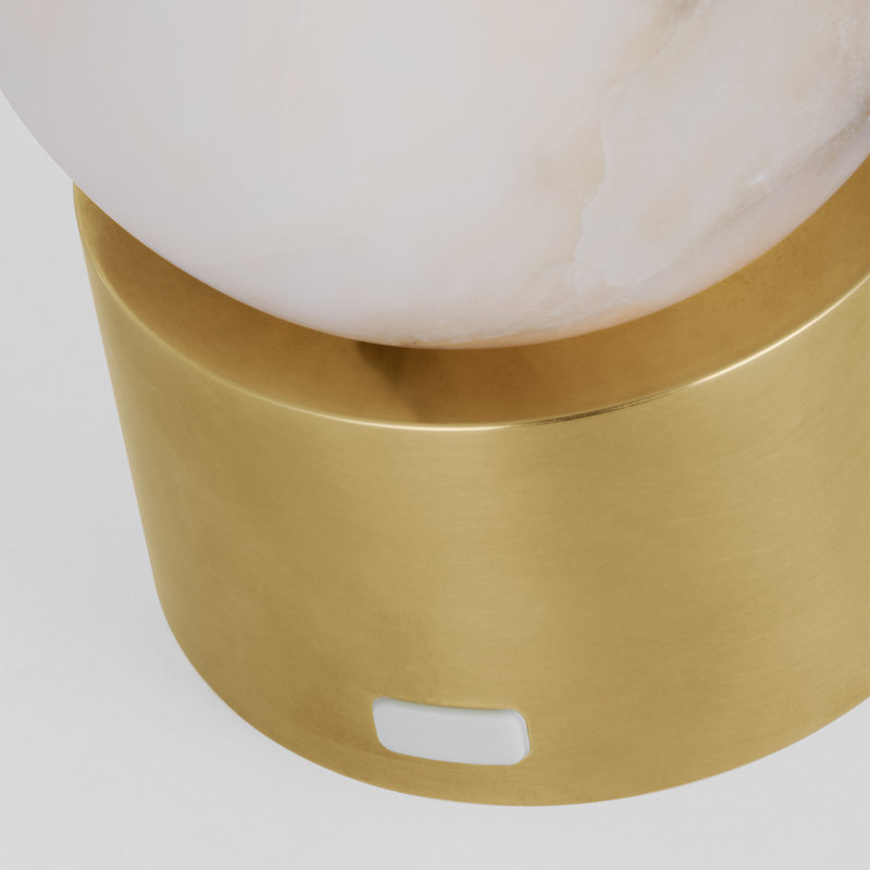 Mina Alabaster Accent Rechargeable Table Lamp