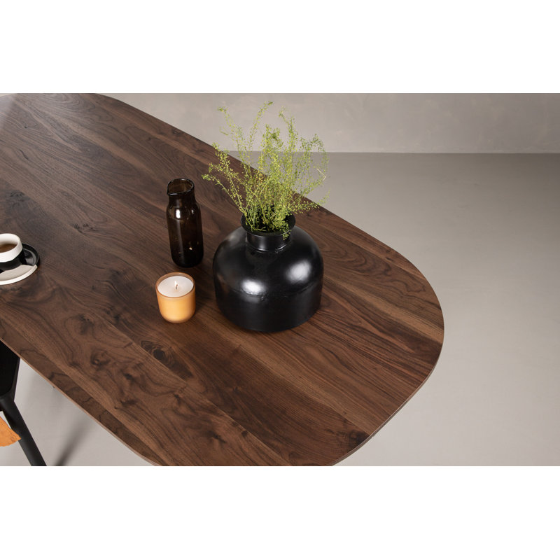 McKnightstown Oval Metal Base Dining Table