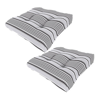 19" x 19" Outdoor Wicker Seat Cushion (Set of 2)