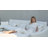 Slipcovered Upholstered Modular Sofa With Ottoman-110374991-110374988