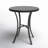 Brade Round Metal Outdoor Bistro Table , 28'' in. W 28'' in. D-17684122