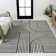Tapis noir / blanc Anders MidCentury