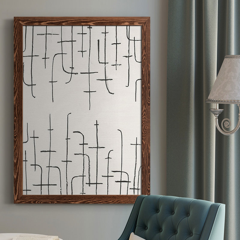 Devonae, arrangement vertical I, reproduction d'art sur toile, Toile avec cadre érable, Pas de tapis, H 37,5 po x l 25,5 po