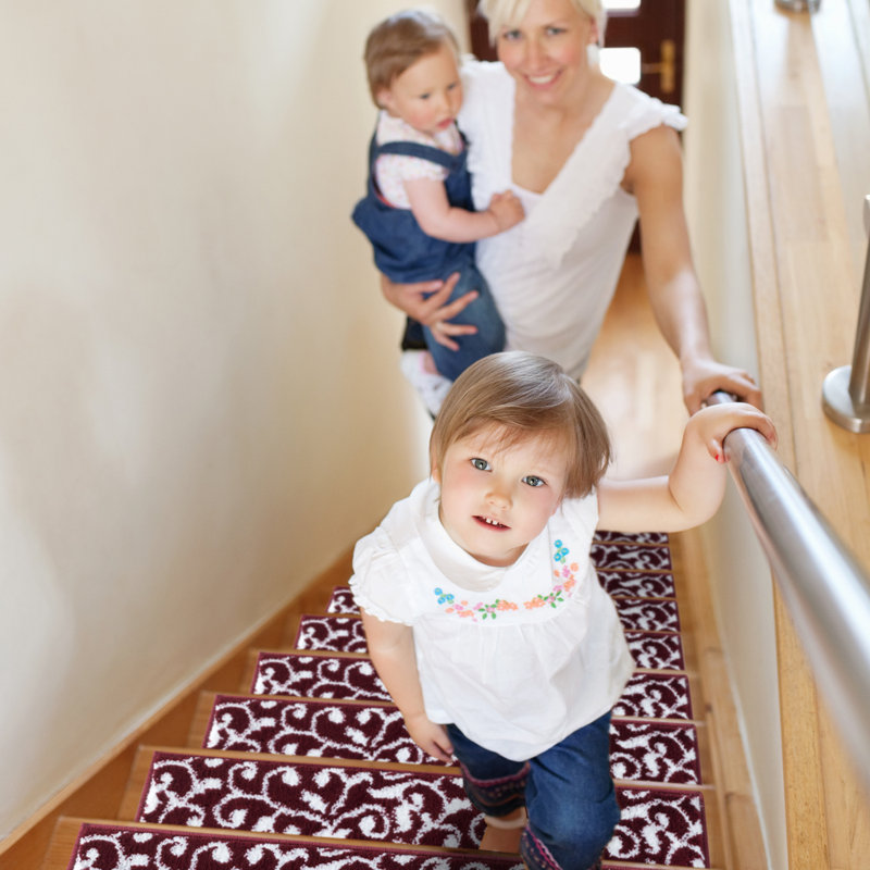 Tapis d'escalier intérieur antidérapant Salter, Rouge