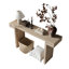 Table d'appoint de style rustique 60 pouces, table d'appoint avec canapé en bois vieilli pour le salon, couloir, bois naturel