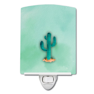 Western Cactus Ceramic Night Light