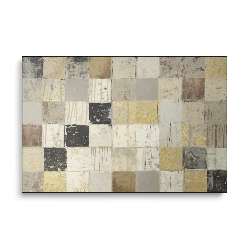 Reproduction d'art sur toile en métal de Stepreix, "African Mosaic I" par Edward Selkirk